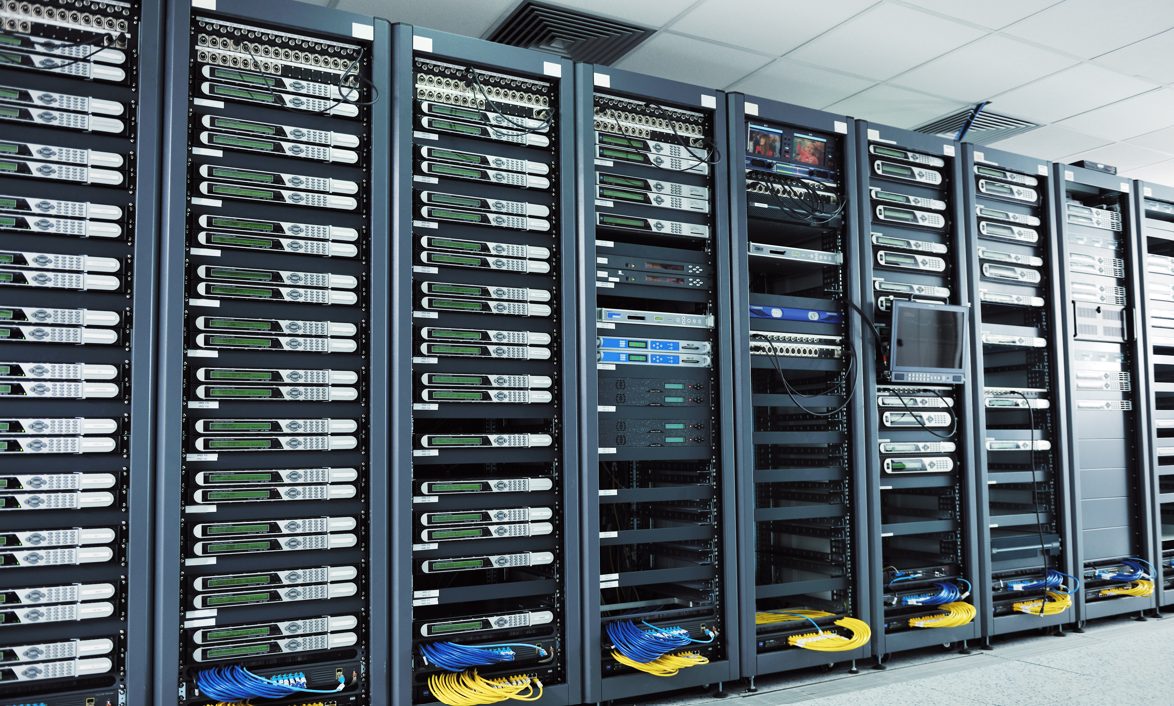 Cryptocurrency mining data center showing Bitcoin mining infrastructure and computing equipment